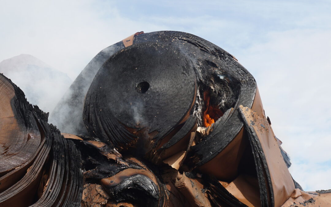 Stiamo seguendo la definizione del sinistro incendio che ha interessato una cartiera nel canavese